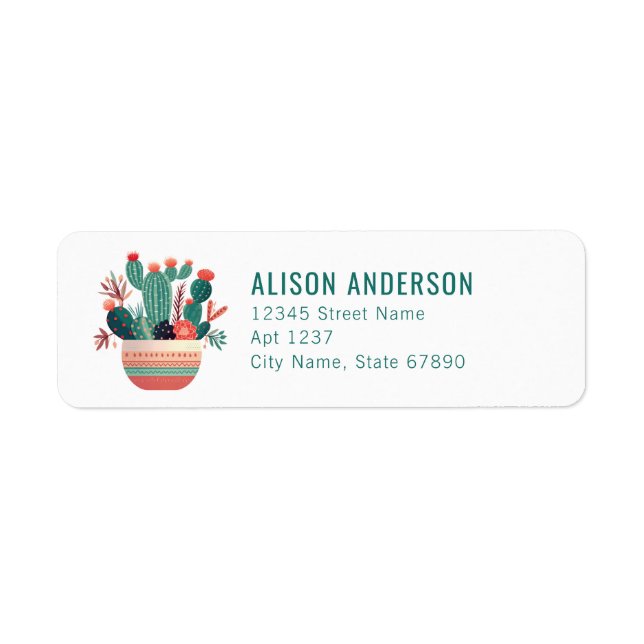 Succulent Return Address Labels (Front)
