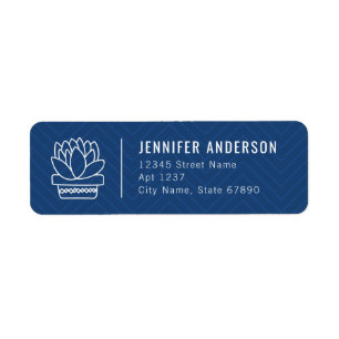 Succulent Return Address Labels