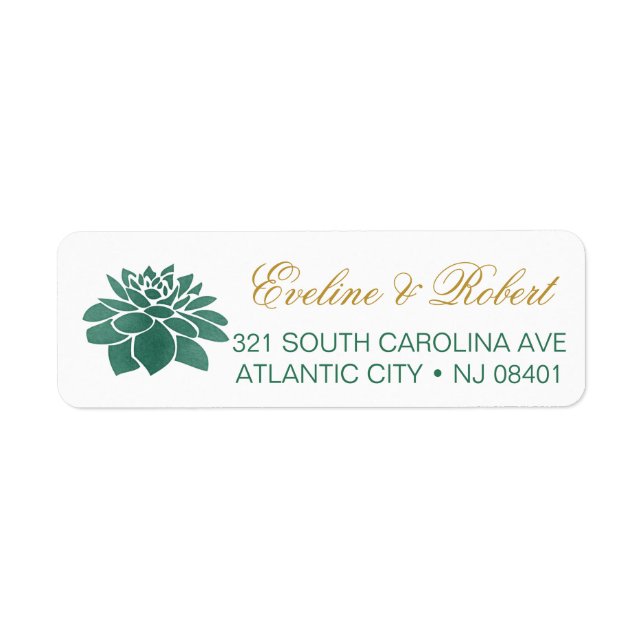Succulent Return Address Labels (Front)
