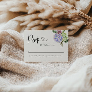 Succulent RSVP Card