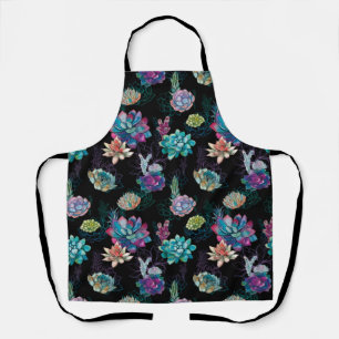 Succulent Seamless Pattern Apron