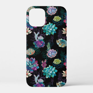 Succulent Seamless Pattern iPhone 12 Mini Case
