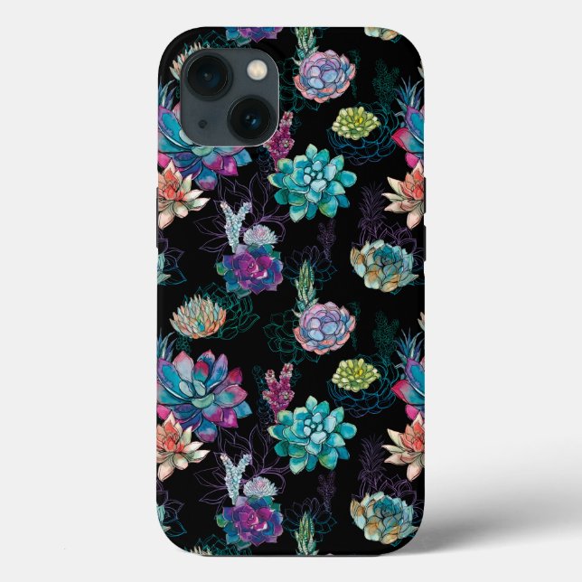 Succulent Seamless Pattern  Case-Mate iPhone Case (Back)