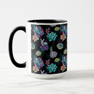 Succulent Seamless Pattern Mug