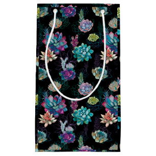 Succulent Seamless Pattern Small Gift Bag