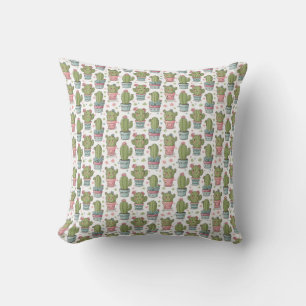 "Succulent Squad: Happy Plant Party" Cushion