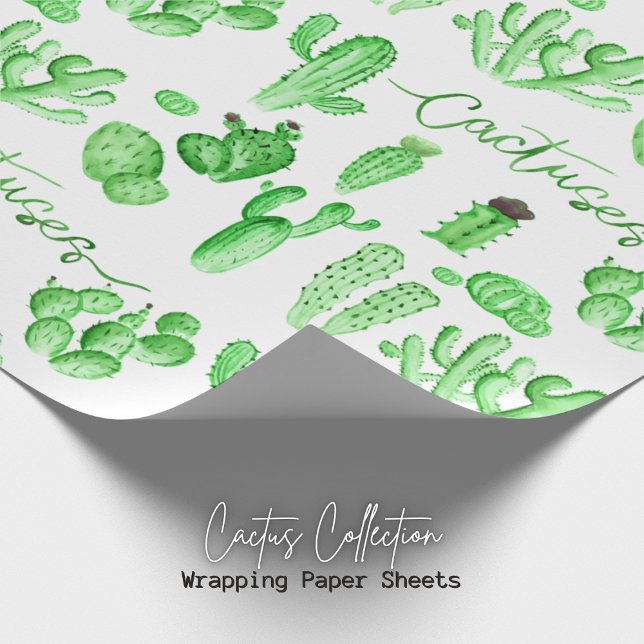 Succulent Style Cactus Wrapping Paper (Birthday Depot Party Supplies
Cactus Collection Wrapping Paper Trendy Stylish Happy Gifts)