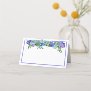 Succulent Table Tents Place Card