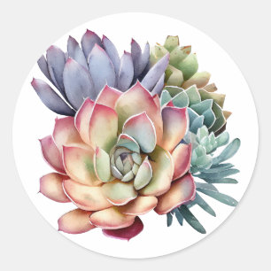 Succulent-Themed Sticker