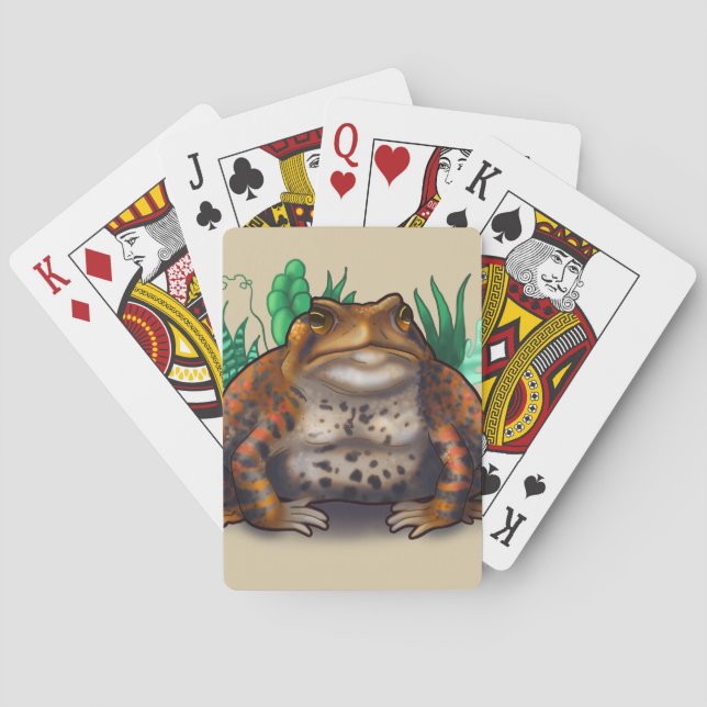 Succulent Toad Playing Cards (Back)