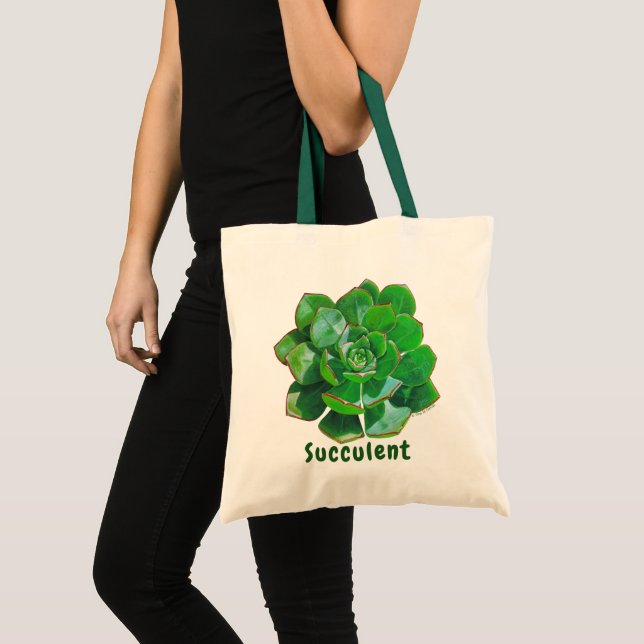 Succulent Tote Bags (Front (Product))
