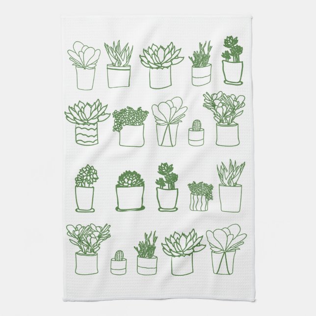 Succulent Towel (Vertical)