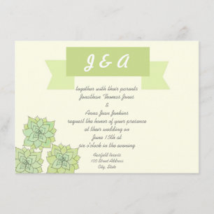 Succulent Wedding Invitation