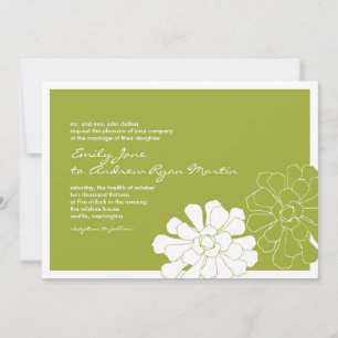 Succulent Wedding Invitation