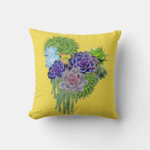 Succulent-wedding-lovers-bouquet Cushion