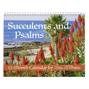 Succulents and Psalms 12-month calendar