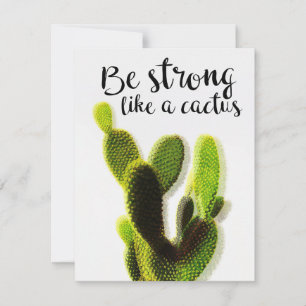 Succulents Be Strong Thank You Card