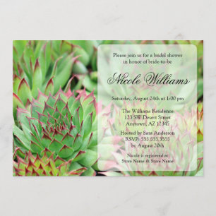 Succulents Bridal Shower Invitation