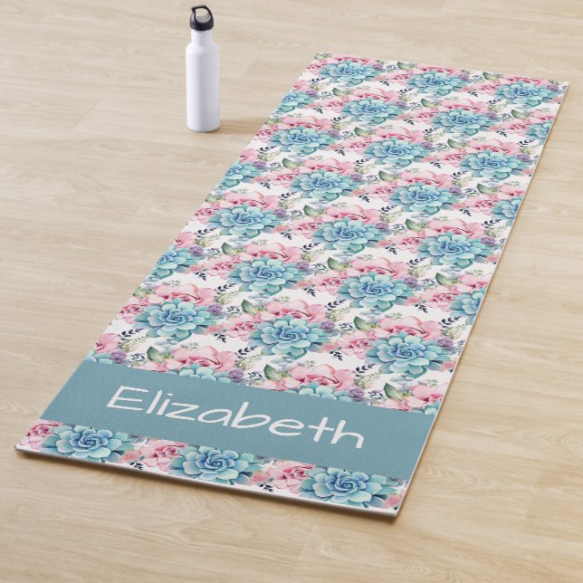 Succulents Cactus Cacti Yoga Mat (In Situ)