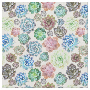 Succulents design fabric
