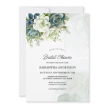 Succulents, flowers and greenery Bridal Shower