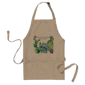 Succulents Gardening Apron! Standard Apron