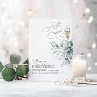 Succulents Greenery Silver Leaves Engagement Party