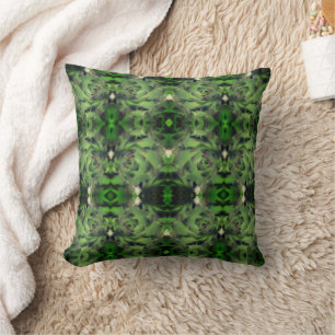 Succulents Hens And Chicks Abstract          Cushion