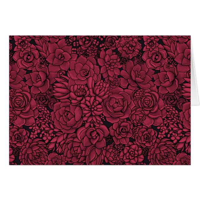 Succulents in Viva Magenta- Colour of the Year 202 (Front Horizontal)