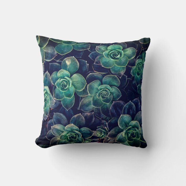 Succulents Pattern Cushion (Front)