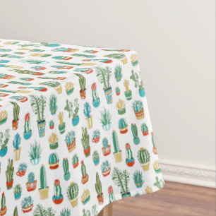 Succulents Pattern Tablecloth