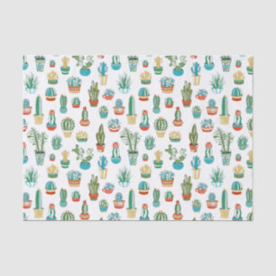 Succulents Pattern Tissue Paper