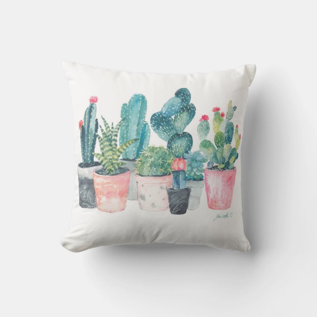 Succulents pillow (Front)