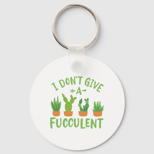 Succulents Plants Key Ring (Front)