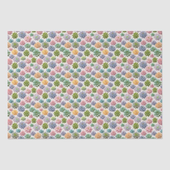 Succulents Tissue Paper (Front)