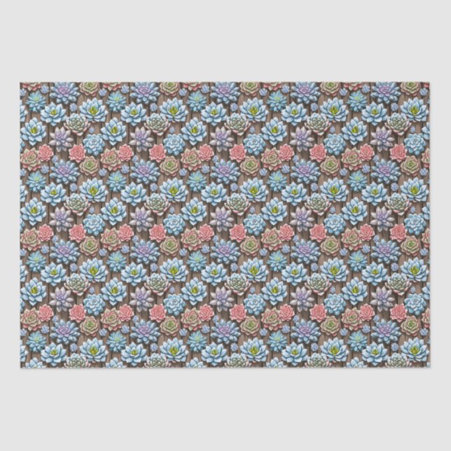 Succulents Tissue Paper (Front)