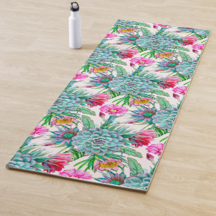 Succulents Tropical Garden Yoga Mat