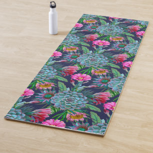 Succulents Tropical Garden Yoga Mat