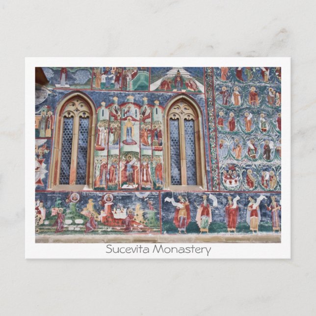 Sucevita Monastery Postcard (Front)