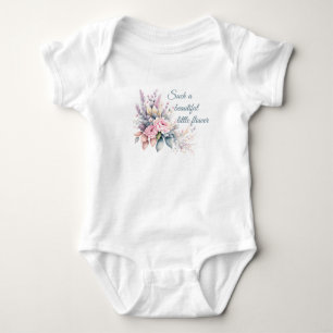 Such A Beautiful Little Flower-Floral Arrangement  Baby Bodysuit
