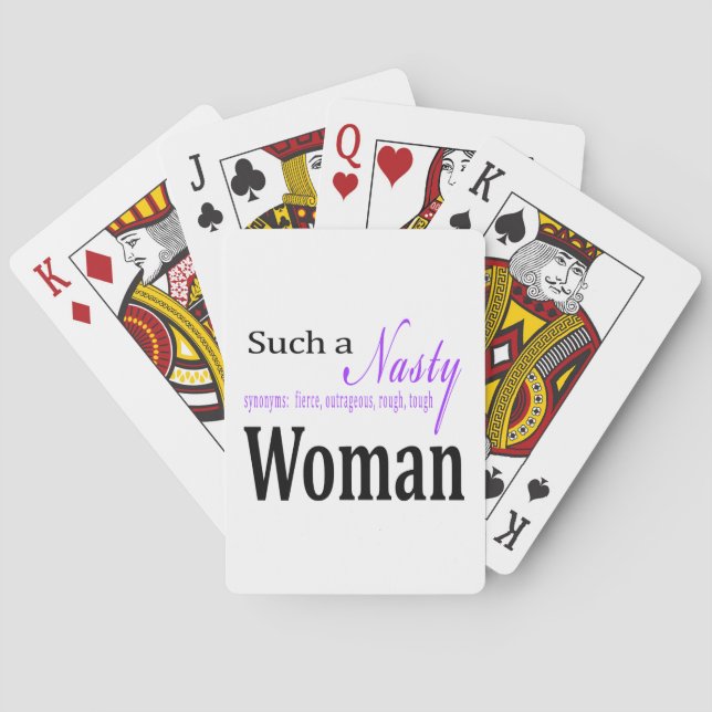 Such A Nasty Woman Playing Cards (Back)