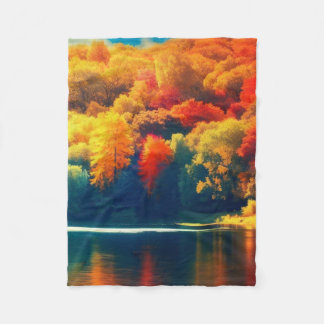 Such Beauty in the Autumn Leaves Fleece Blanket