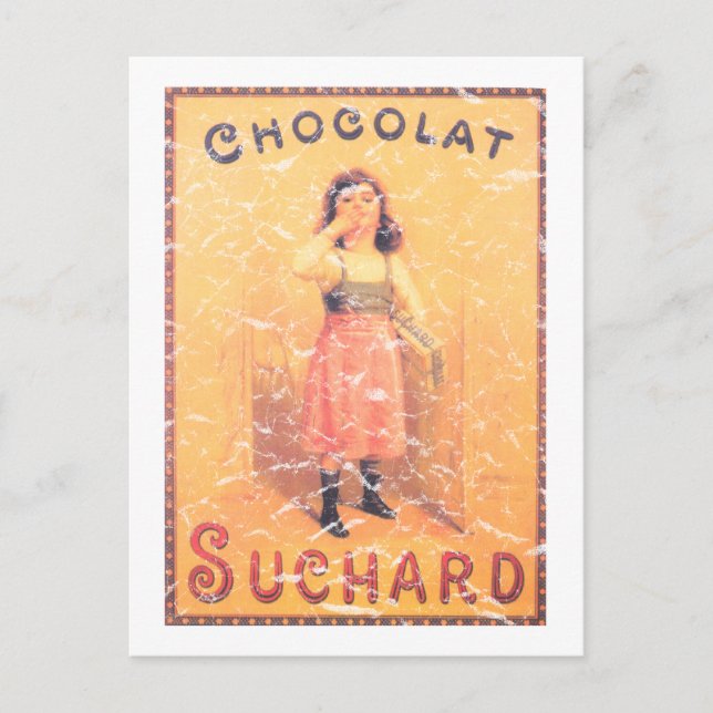Suchard Chocolate- distressed Postcard (Front)