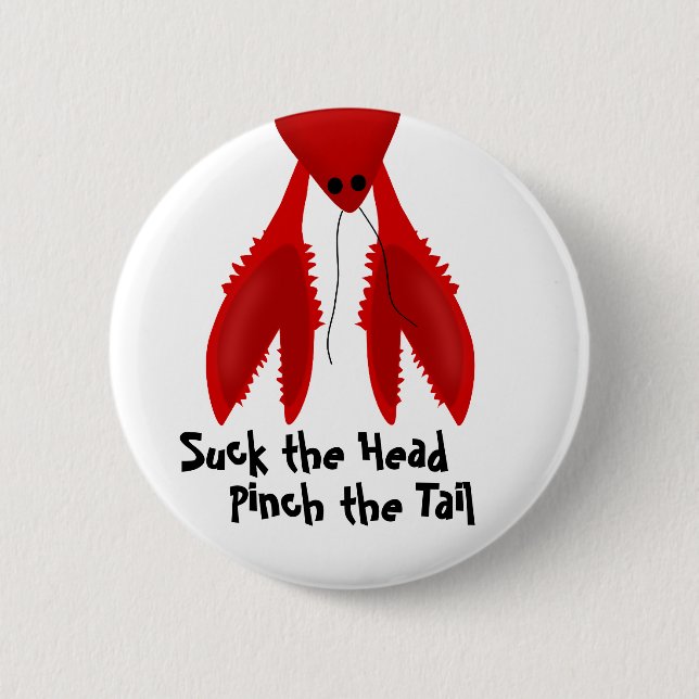 Suck It Crawfish Boil Party Pin (Front)