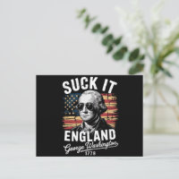 Suck It England 4th of July George Washington 1776