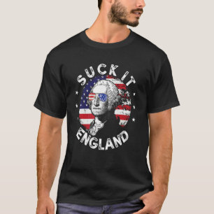 Suck It England Usa Flag George Washington 4th Of T-Shirt