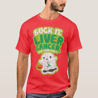 Suck It Liver Cancer Gimme Candy Funny Boo Ghost H T-Shirt