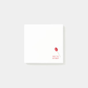 Suck It Up Buttercup with Red Lollipop Post-it Notes