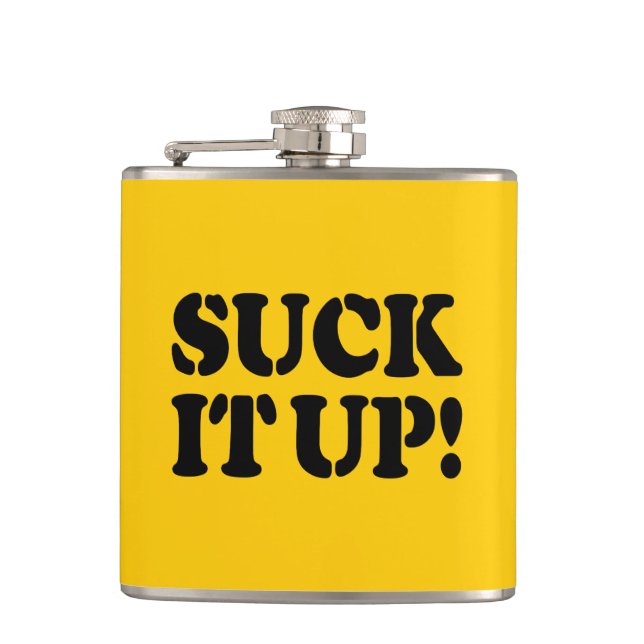 SUCK IT UP! HIP FLASK (Front)