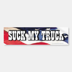 Suck My Truck Bumper Sticker